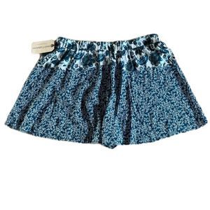 Band Of Gypsies Green and Blue Floral Boho Shorts XL